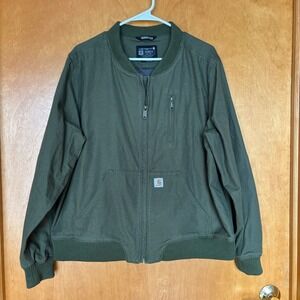 Carhartt Rugged Flex‎ Relaxed Fit Bomber Jacket Army Green 102524 XXL